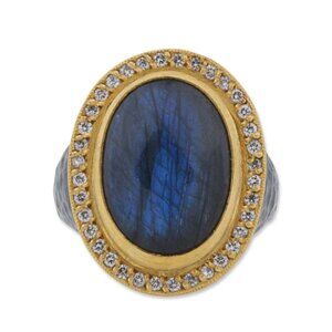LIka Behar POMPEI LABRADORITE RING